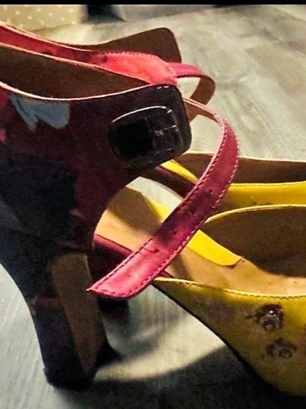 John Fluevog Platform Heels Miracles Flora Embroidered Sz 9.5 runs smaller 9 - Picture 8 of 10